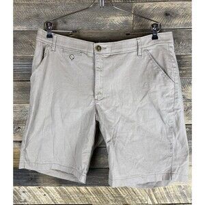Lee Comfort Waistband Women's Plus Sz 18M Beige Stretchy Shorts